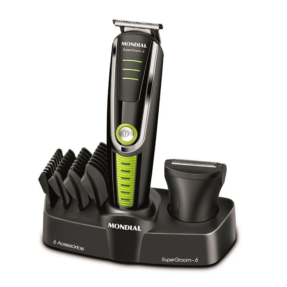 Aparador De Pelos Mondial 06 Bg-04 Body Groom-biv-preto Bivolt