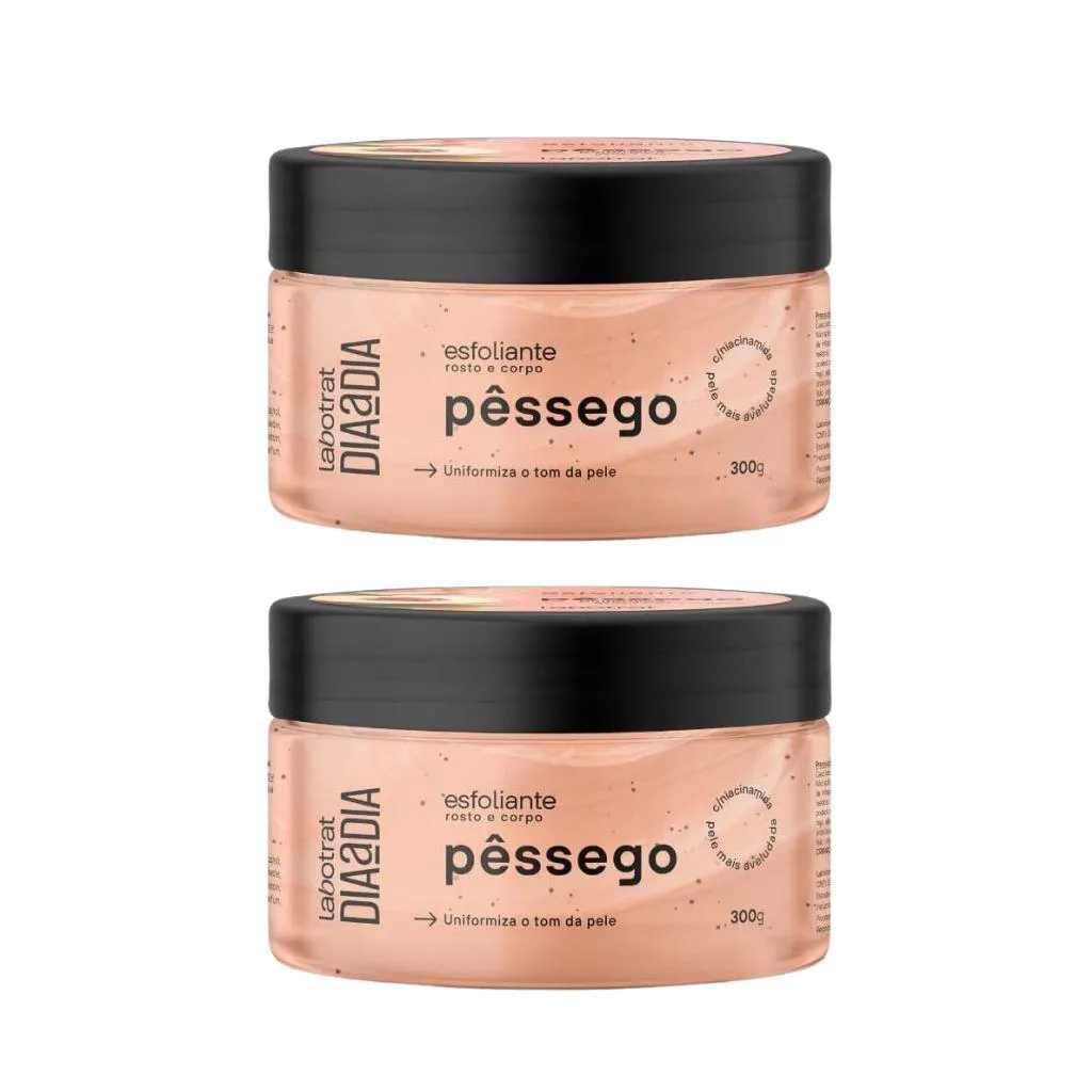 Esfoliante Labotrat Corpo e Rosto 300g Pessego - 2un