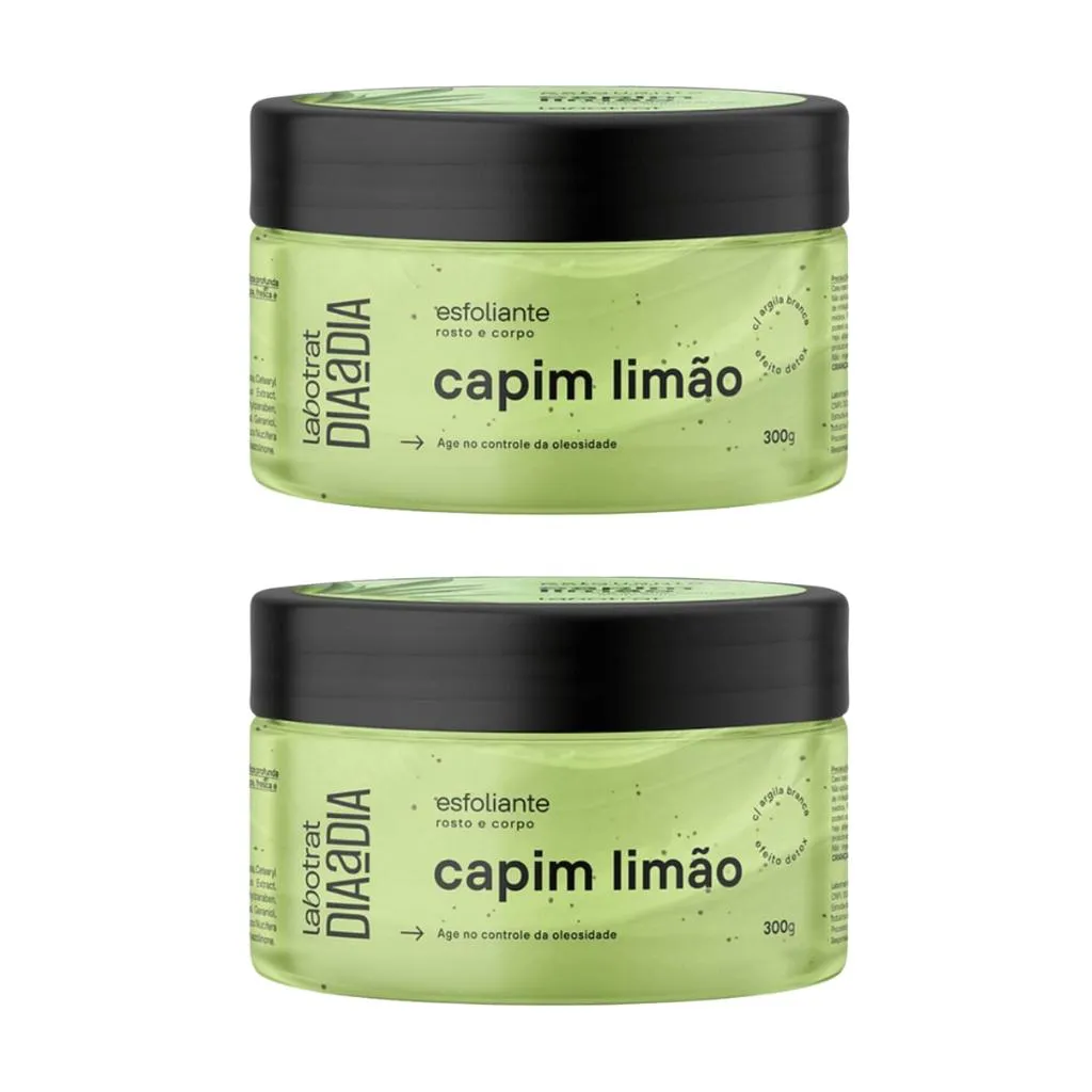 Esfoliante Labotrat Corpo e Rosto 300g Capim Limao - 2un