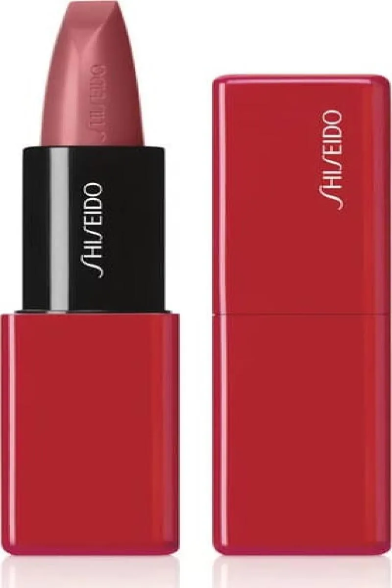 Batom Shiseido Technosatin Gel Lipstick 408 Voltage Rose