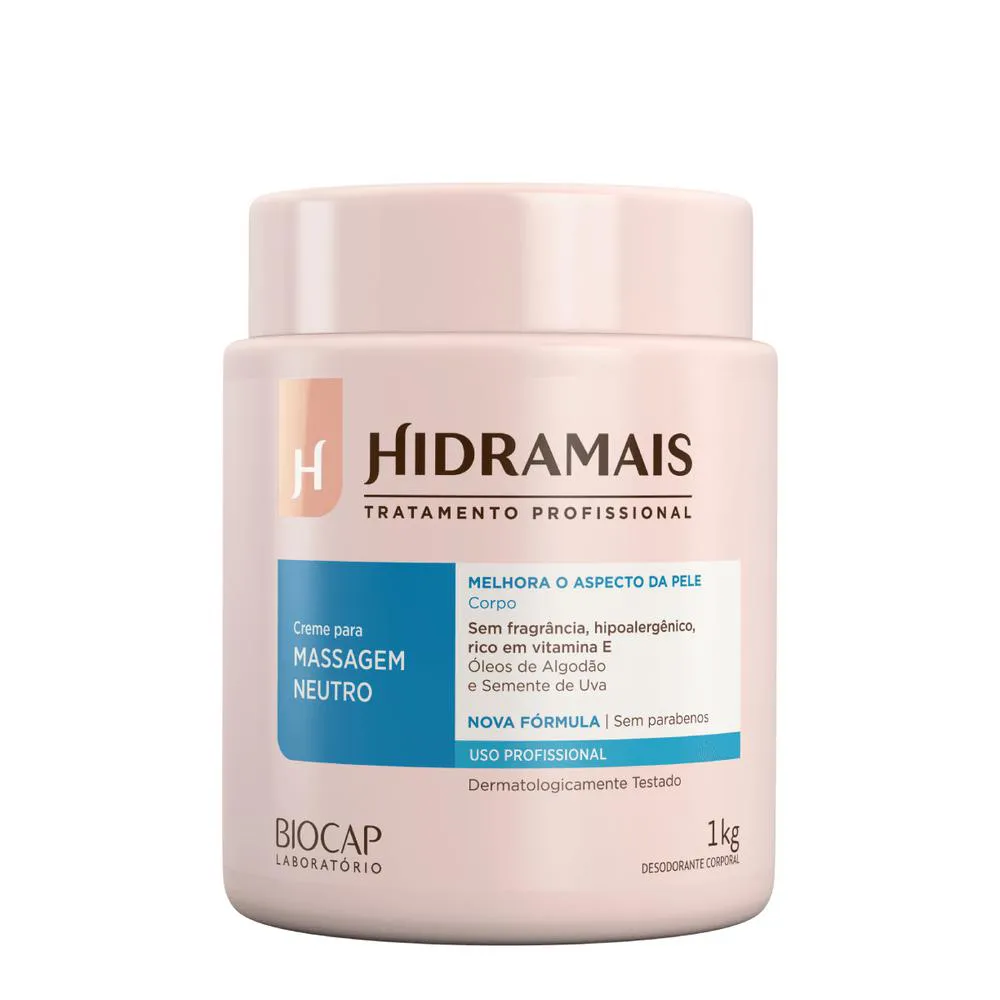 Creme Para Massagem Neutro 1Kg
