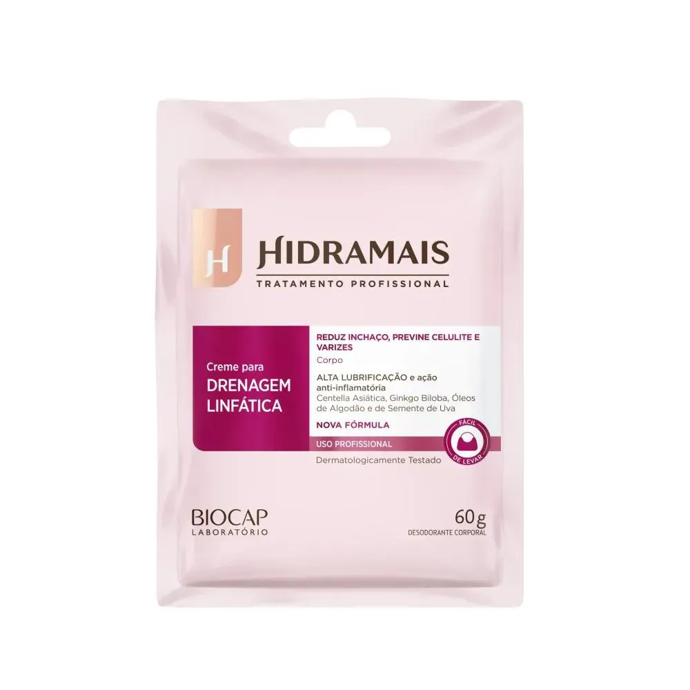Creme Para Drenagem Linfática 60g