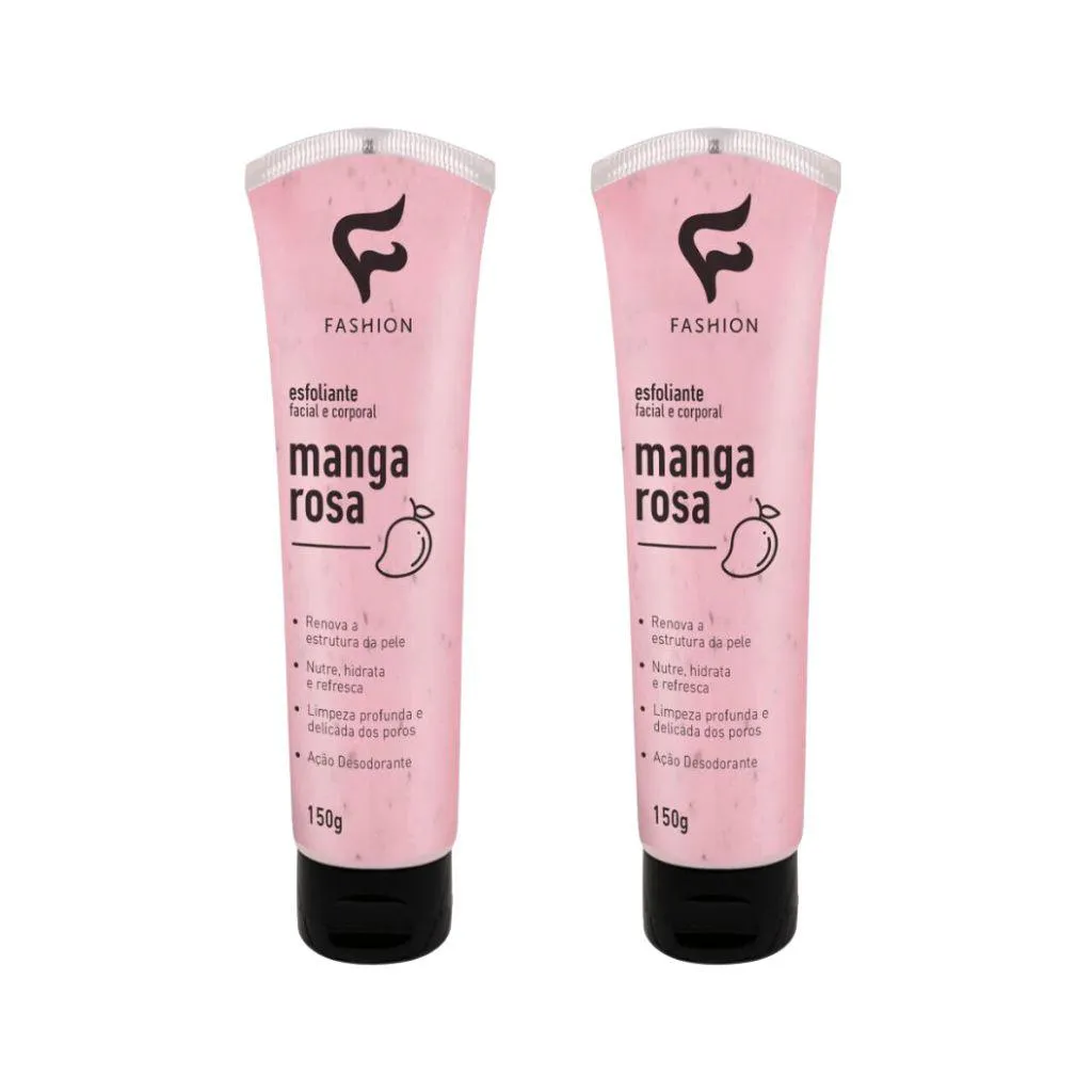 Esfoliante Fashion Facial e Corporal 150g Manga Rosa - 2un