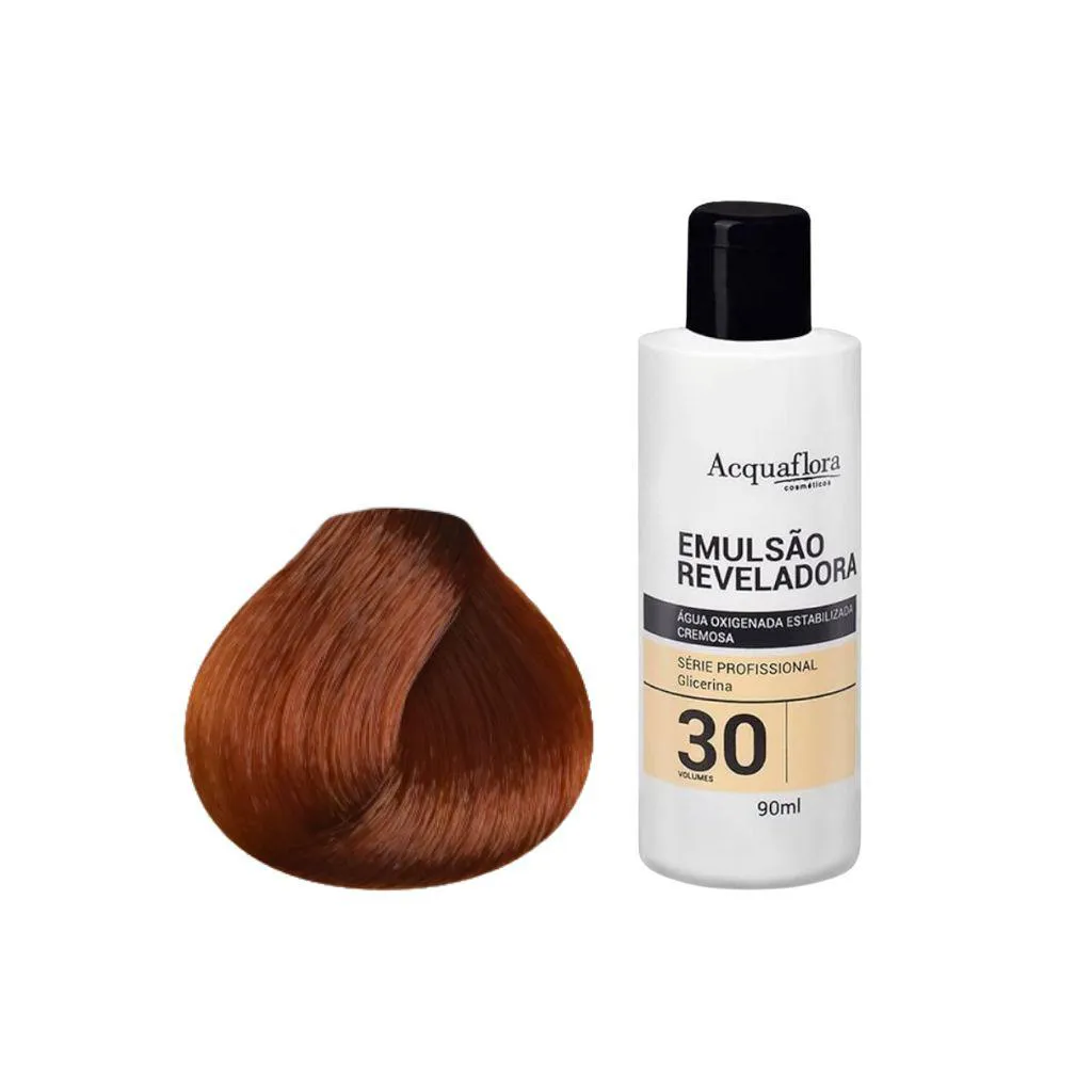 Kit Coloração Acquaflora Permanente 8.4+Água Oxigenad 30vol