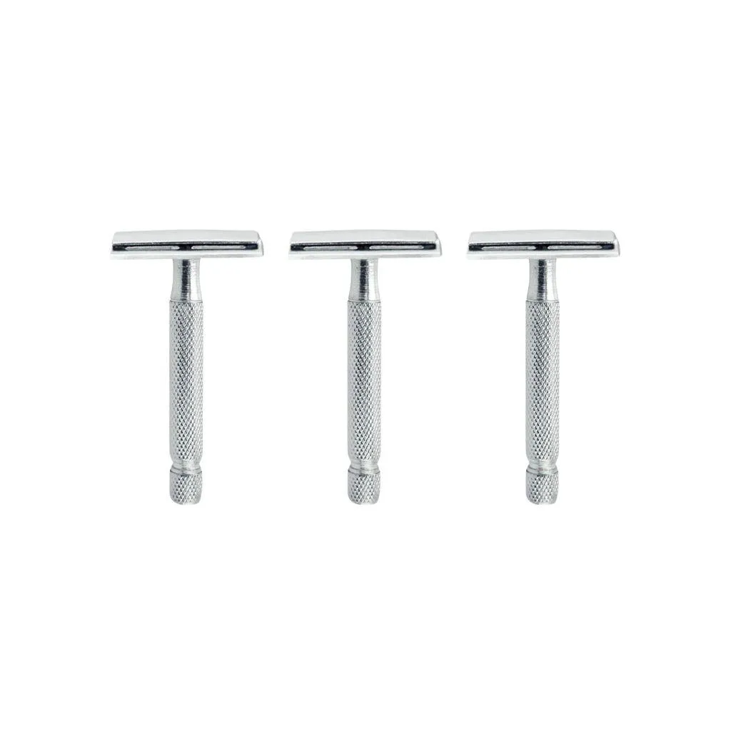 Aparelho de Barbear Metal Mundial Flex Ref Bc-130 - Kit C/ 3un