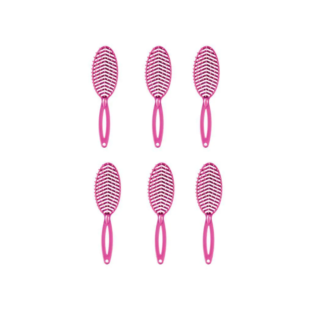 Escova de Cabelo Darma 302 Rigida Oval Desemb - Kit C/ 6un