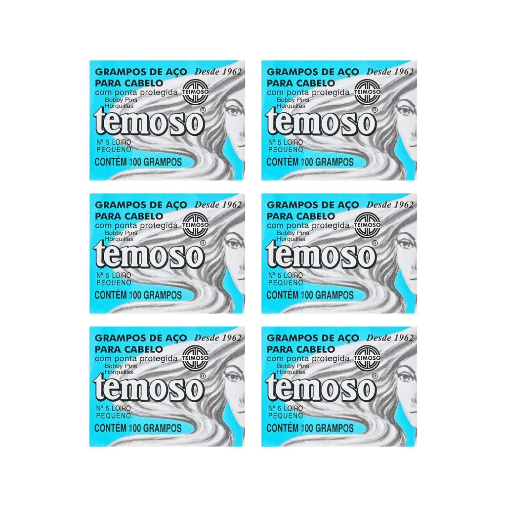 Grampo Teimoso N 5 Com 100un Louro - Kit C/ 6un