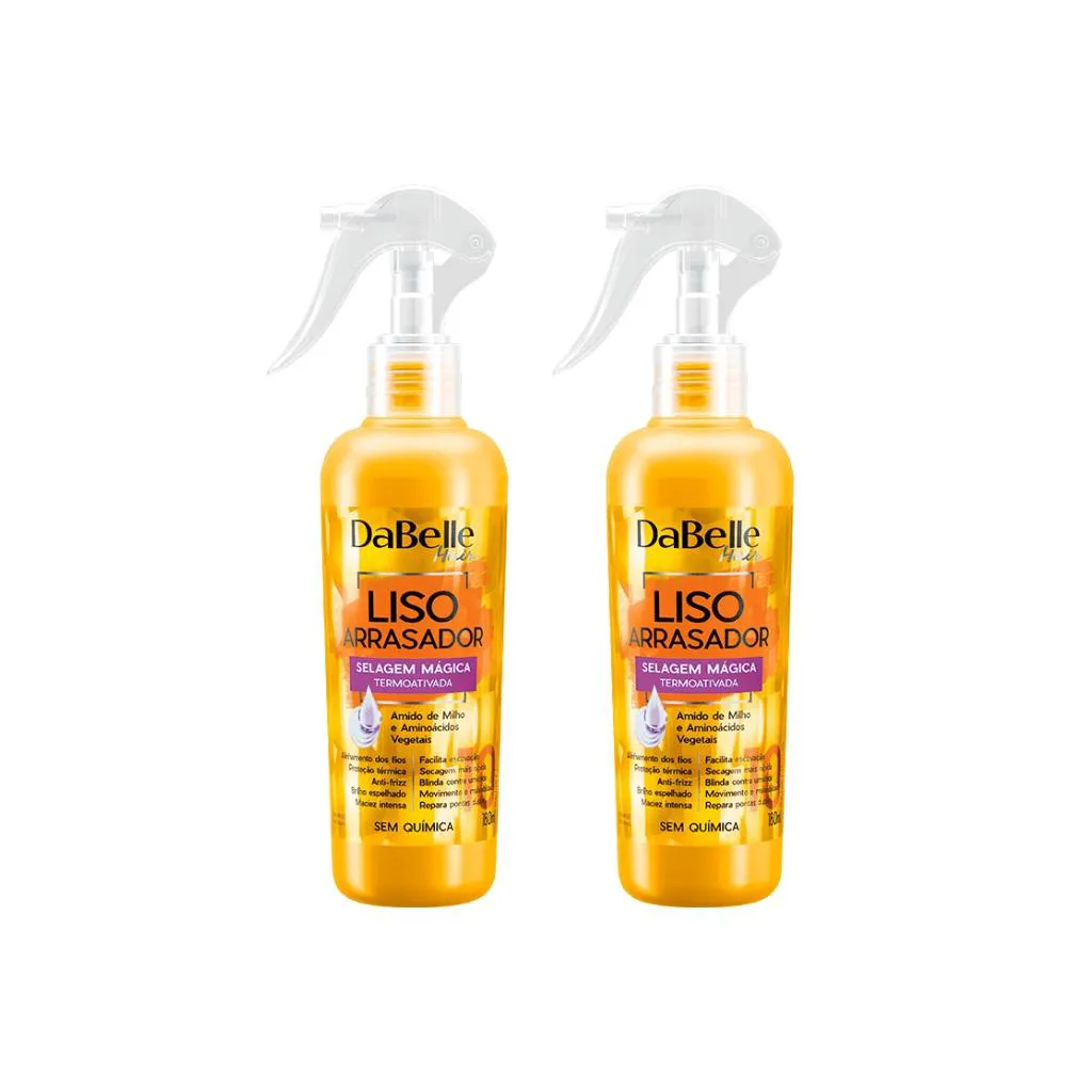 Selagem Dabelle 180ml Magica Liso Arrasador - Kit C/ 2un