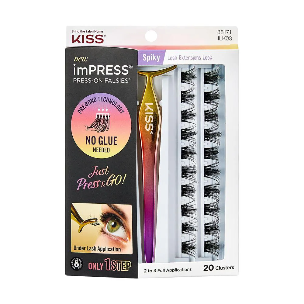 Cílios Postiços ImPRESS Press-on Falsies Spiky - Kiss New York Impress Spiky