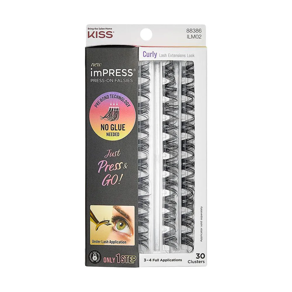 Cílios Postiços ImPRESS Press-on Falsies Curly - Kiss New York Impress Curly