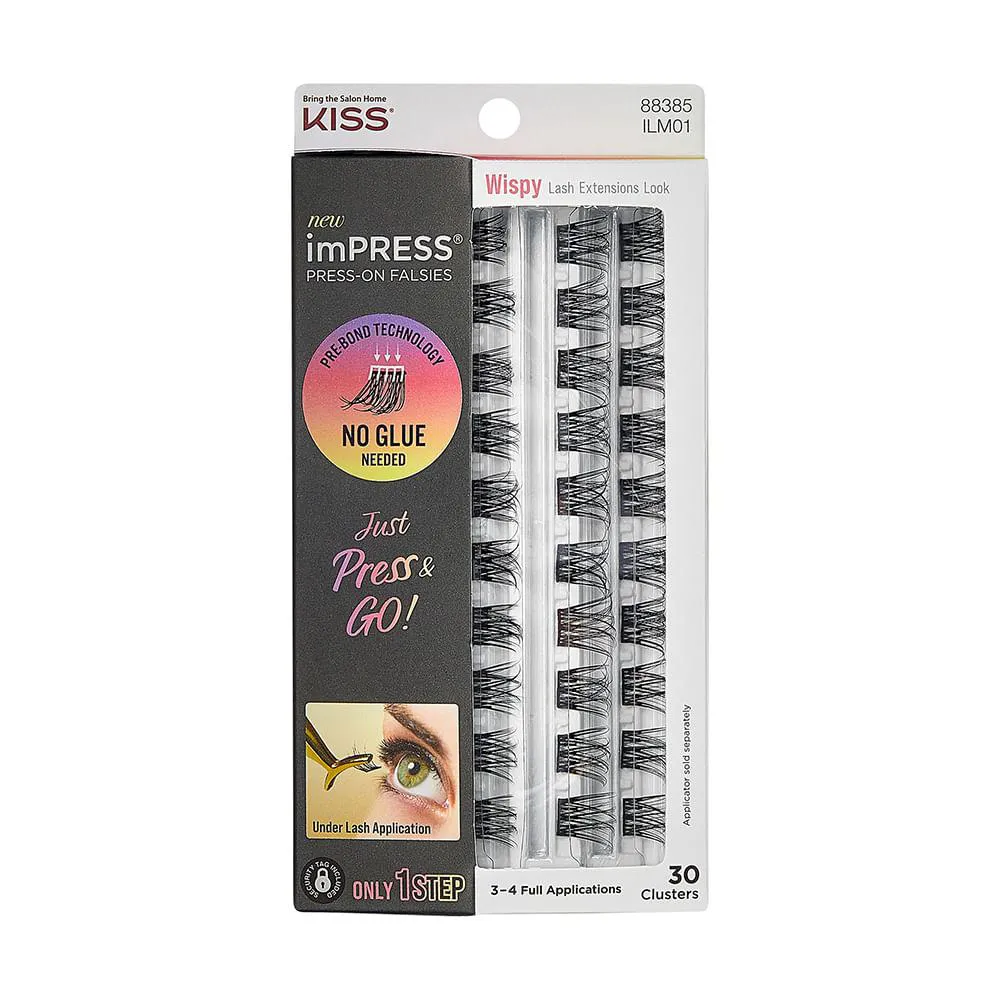 Cílios Postiços ImPRESS Press-on Falsies Wispy - Kiss New York Impress Wispy