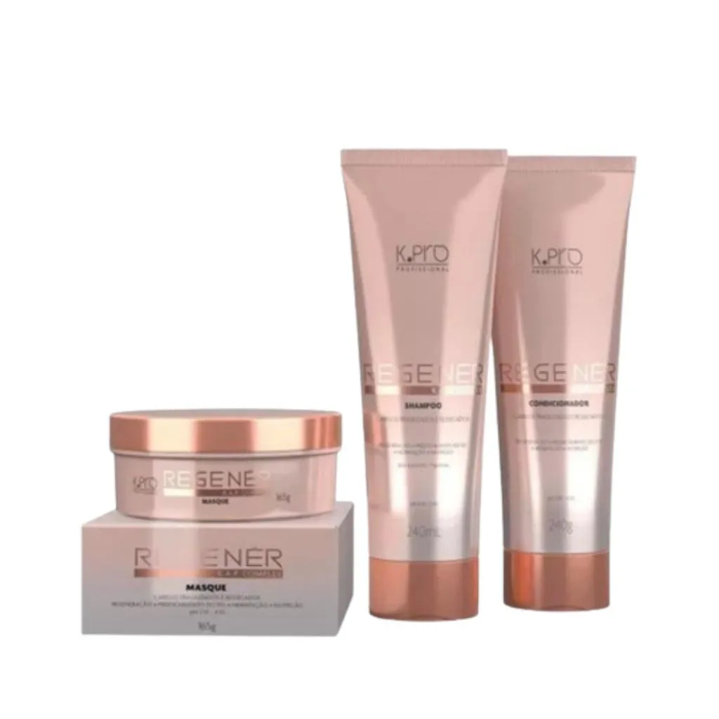 Kit K.pro Regenér Home Care Trio (3 Produtos, Sh, Cond e Masque)
