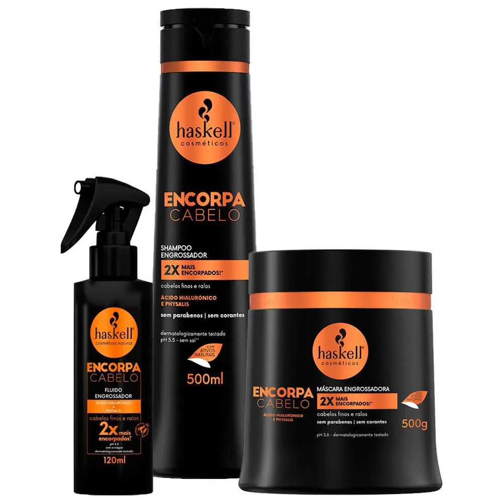 Kit Encorpa Haskell 500ml C/ 3 Itens
