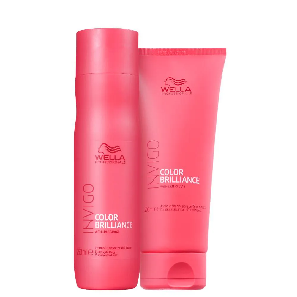 Kit Color Brilliance Wella Shampoo 250 Ml + Condicionador 200 Ml