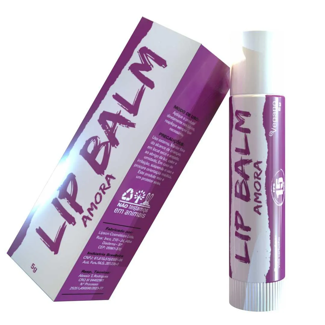 Bálsamo Labial Vegano Fps15 Vários Sabores - Rosa Dos Ventos Amora