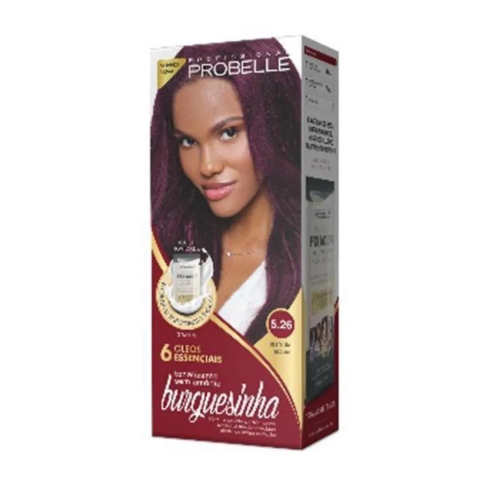 Tintura Probelle Burguesinha sem Amonia 5.26 Marsala Escuro