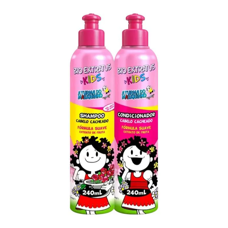 Kit Infantil Cabelo Cacheado Kids 1 Shampoo 240Ml 1 Condicionador 240Ml