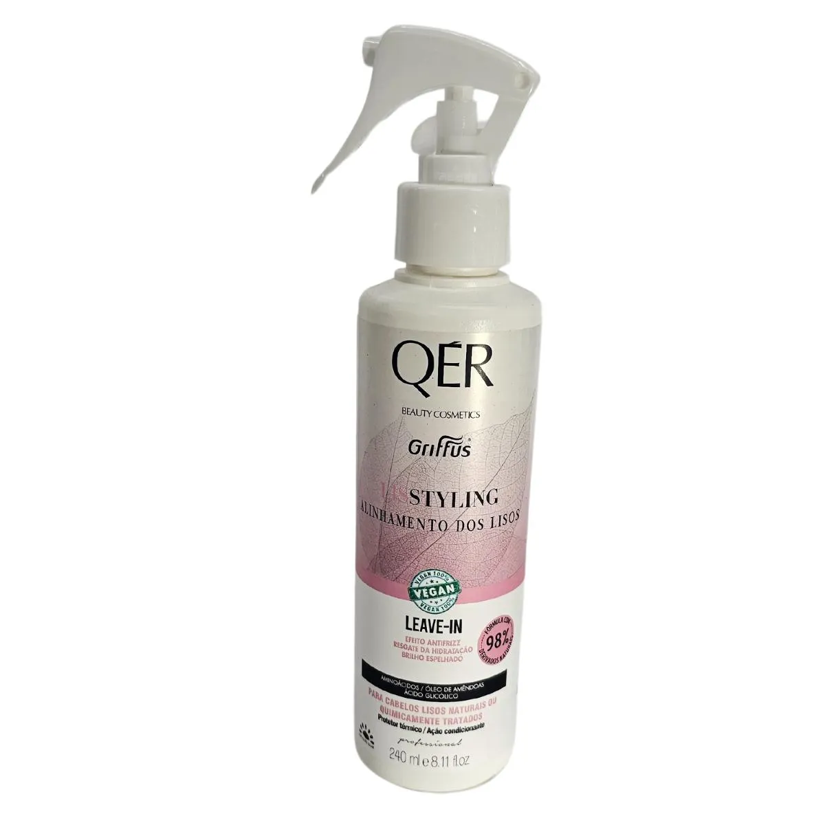 Leave-in Alinhamento dos Lisos Vegano Lisstyling Qér Griffus 240ml