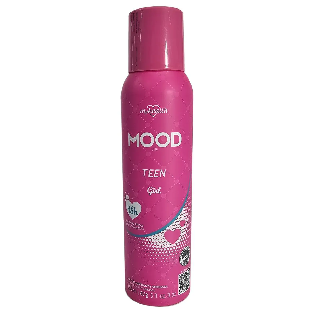 Desodorante Antitranspirante Aerossol Teen Girl Mood Care My Health 150ml / 87g