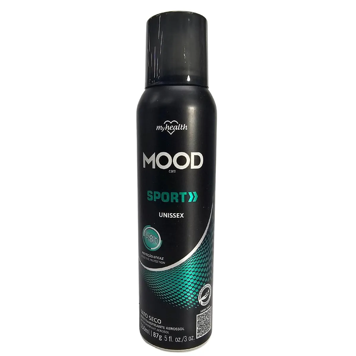 Desodorante Antitranspirante Aerossol Sport Unissex Mood Care My Health 150ml / 87g