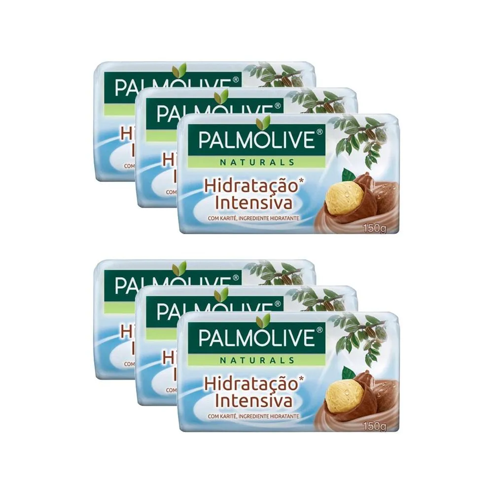 Kit Sabonete Palmolive Manteiga Cacau e Karité 150g C/6un