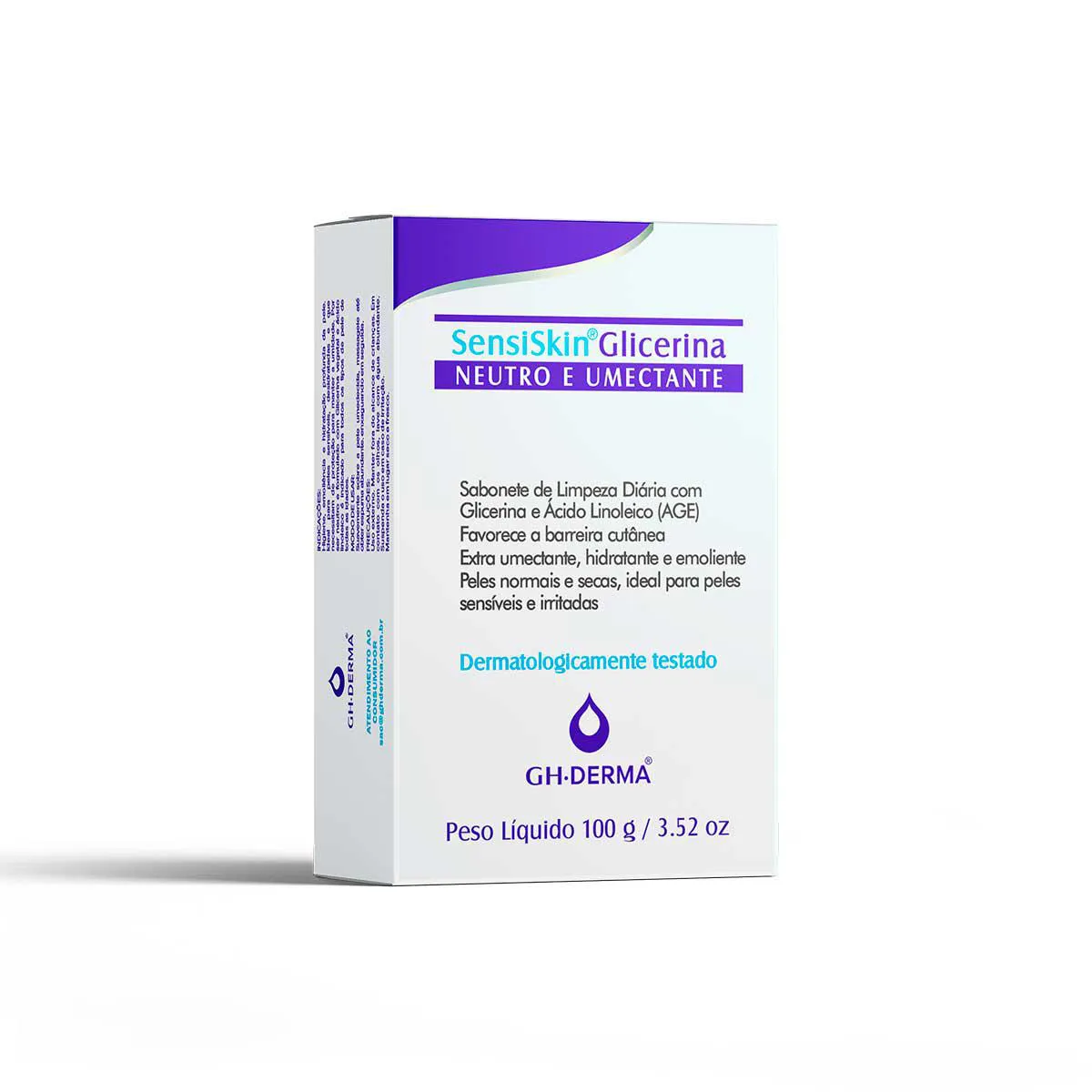 Sabonete em Barra GH Derma SensiSkin Glicerina Neutro e Umectante 100g