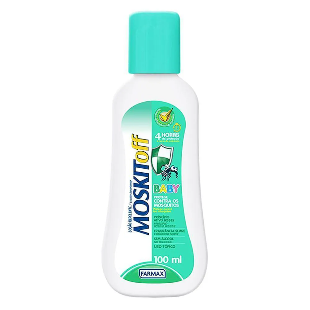 Repelente Locao Baby Moskitoff 100ml Farmax