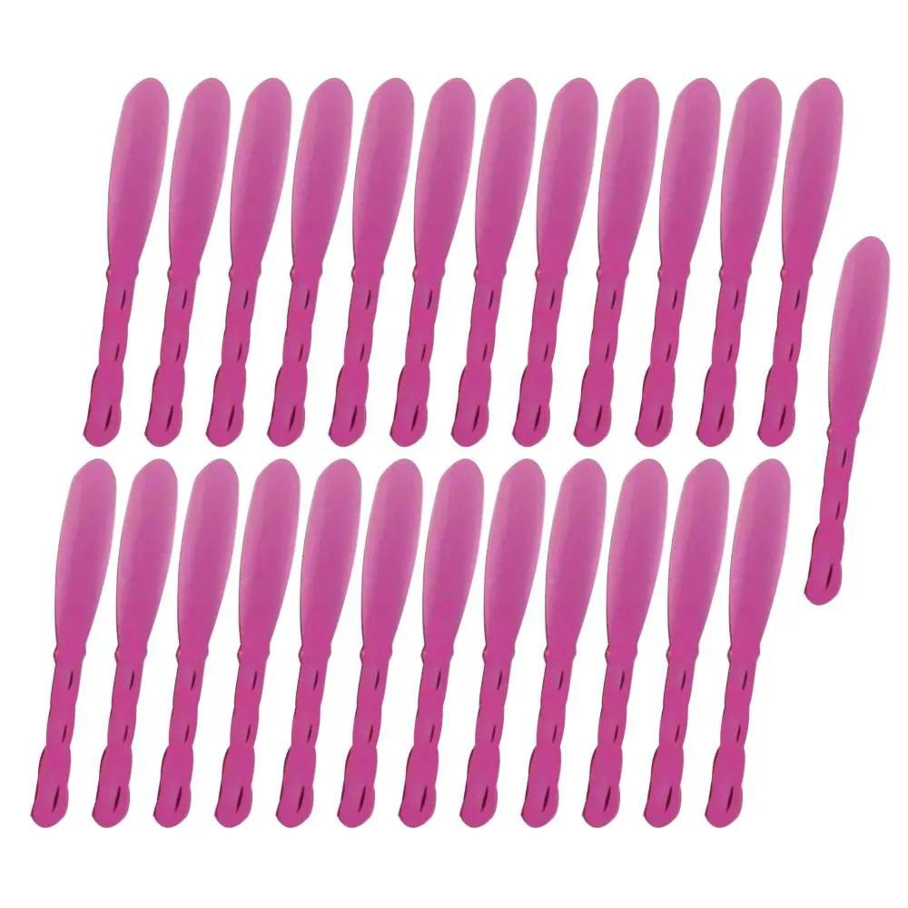 25un Espátula Acrílica Luxo Rosa P / Creme Santa Clara