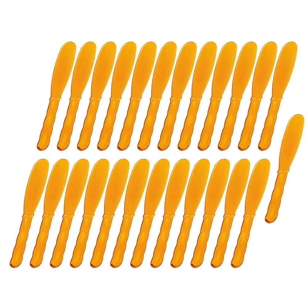 25un Espatula Acrilica Luxo Laranja P / Creme Santa Clara