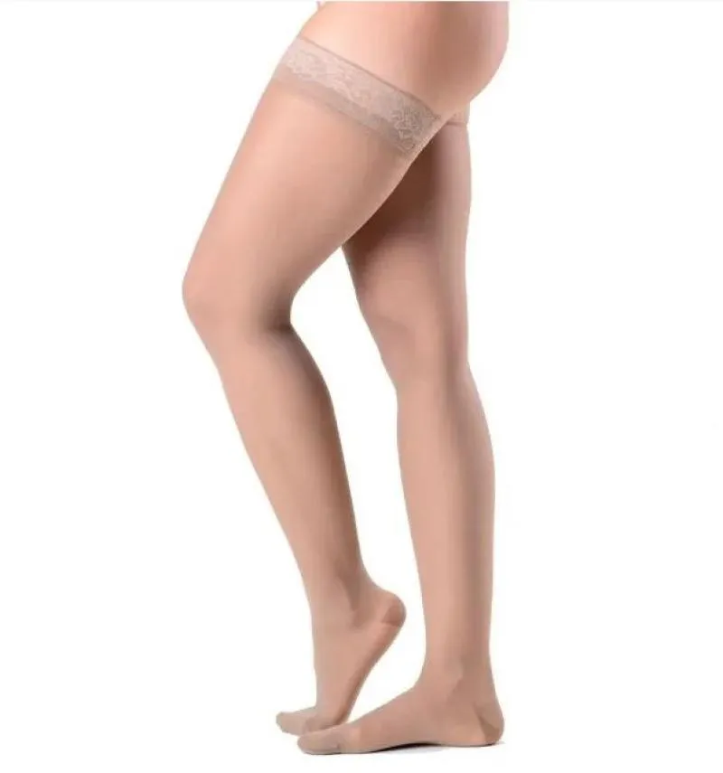 Meia 7/8 Sigvaris 782B Ever Sheer 20-30 Mmhg Ponteira Fechada Natural M3 Natural Escuro