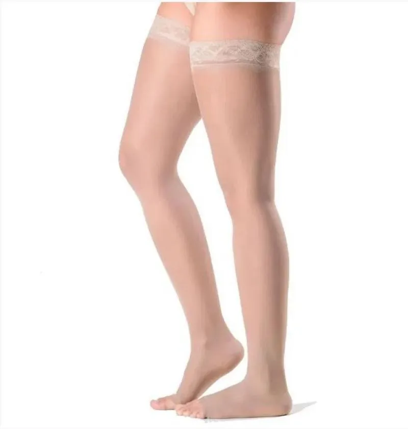 Meia 7/8 Sigvaris Ever Sheer 782A 20-30 Mmhg Ponteira Aberta M3 Natural
