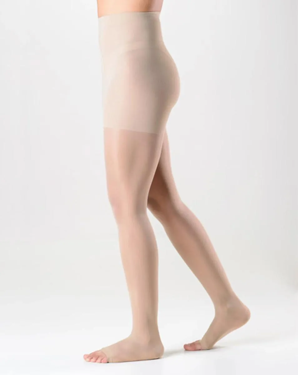 Meia Calça Sigvaris Audace 120A 15-20 Mmhg Ponteira Aberta a Natural