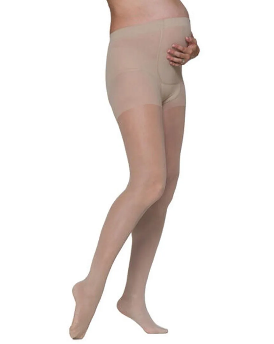 Meia Calça Gestante Sigvaris Audace 120B 15-20 Mmhg Ponteira Fechada B Natural Escuro