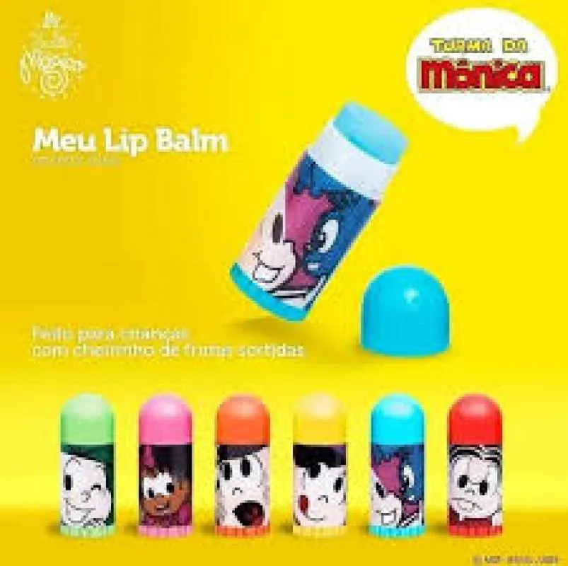 Linha Turma da Mônica - Lip Balms e Batons Meu Lip Balm Melancia 3,6g