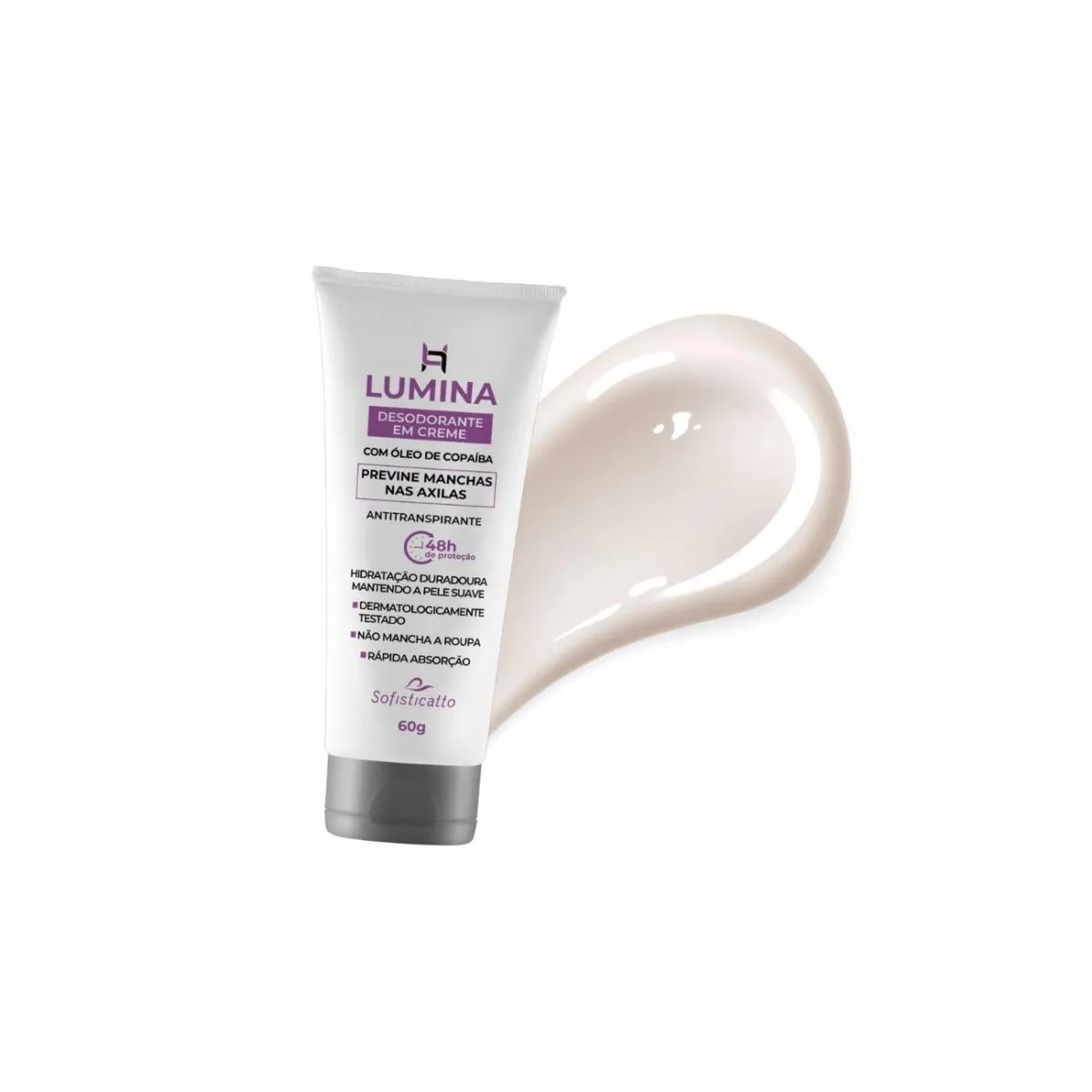 Desodorante em Creme Antimanchas Roupa e Axilas Escuras 60g