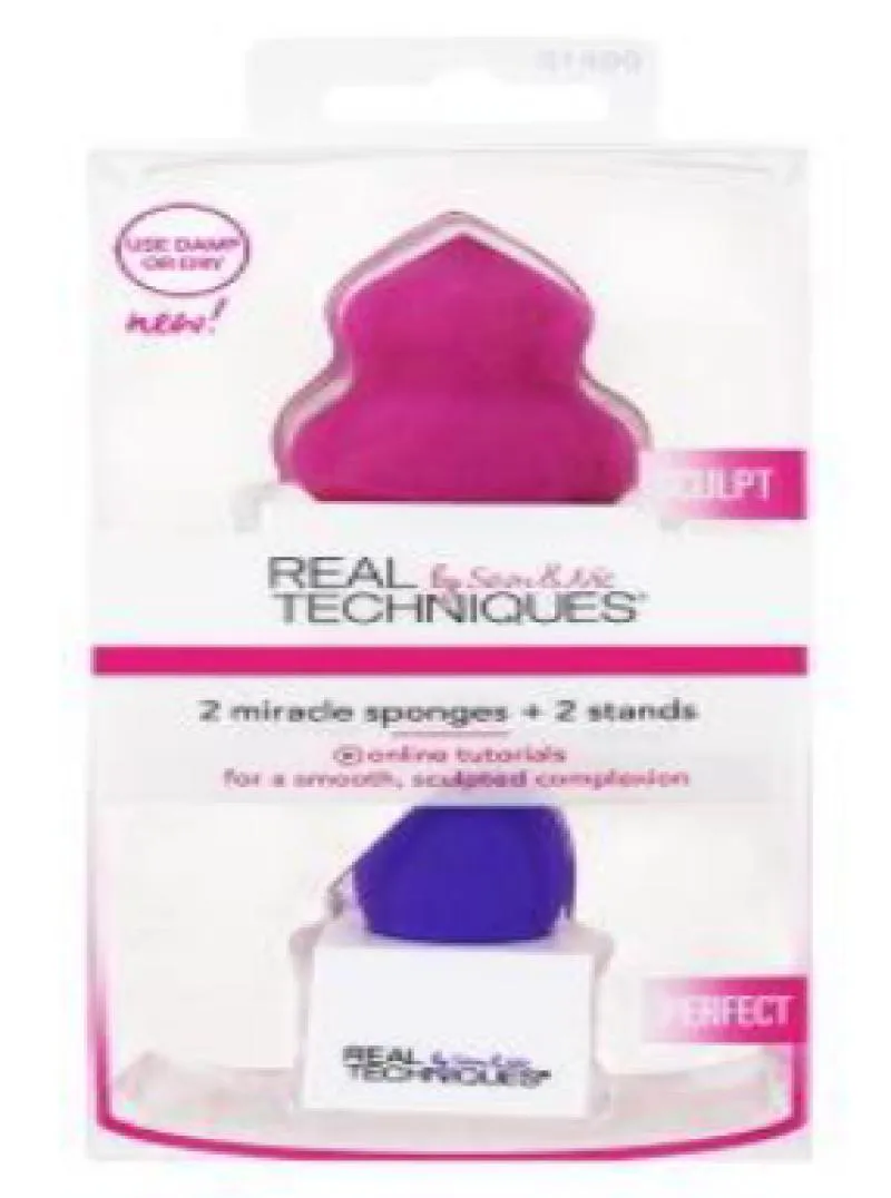 2 Mini Esponjas (esculpir E Olhos) com Suporte - Real Techniques