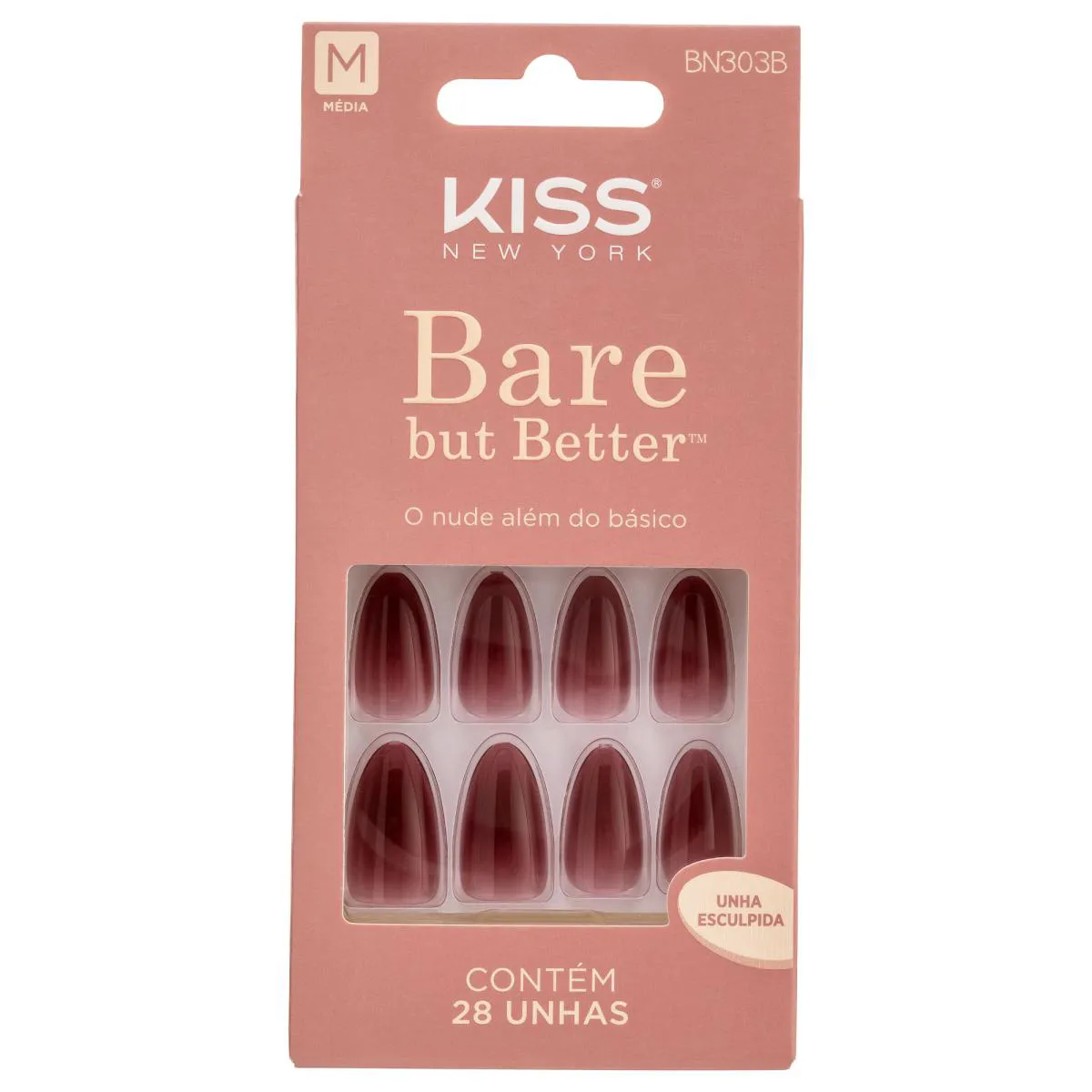Unha Postiça sem Cola Bare But Better Chemistry - Kiss New York