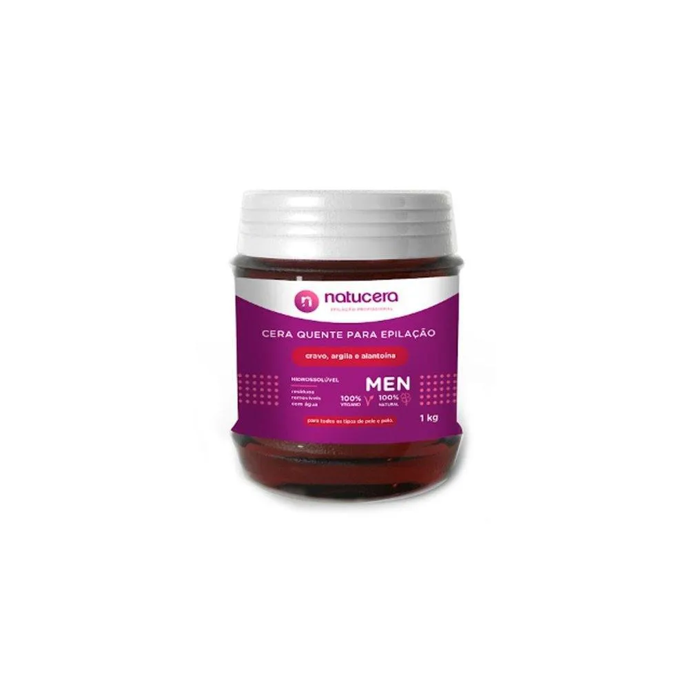 Cera Depilatória Hidrossolúvel Quente Natucera Cravo 1KG