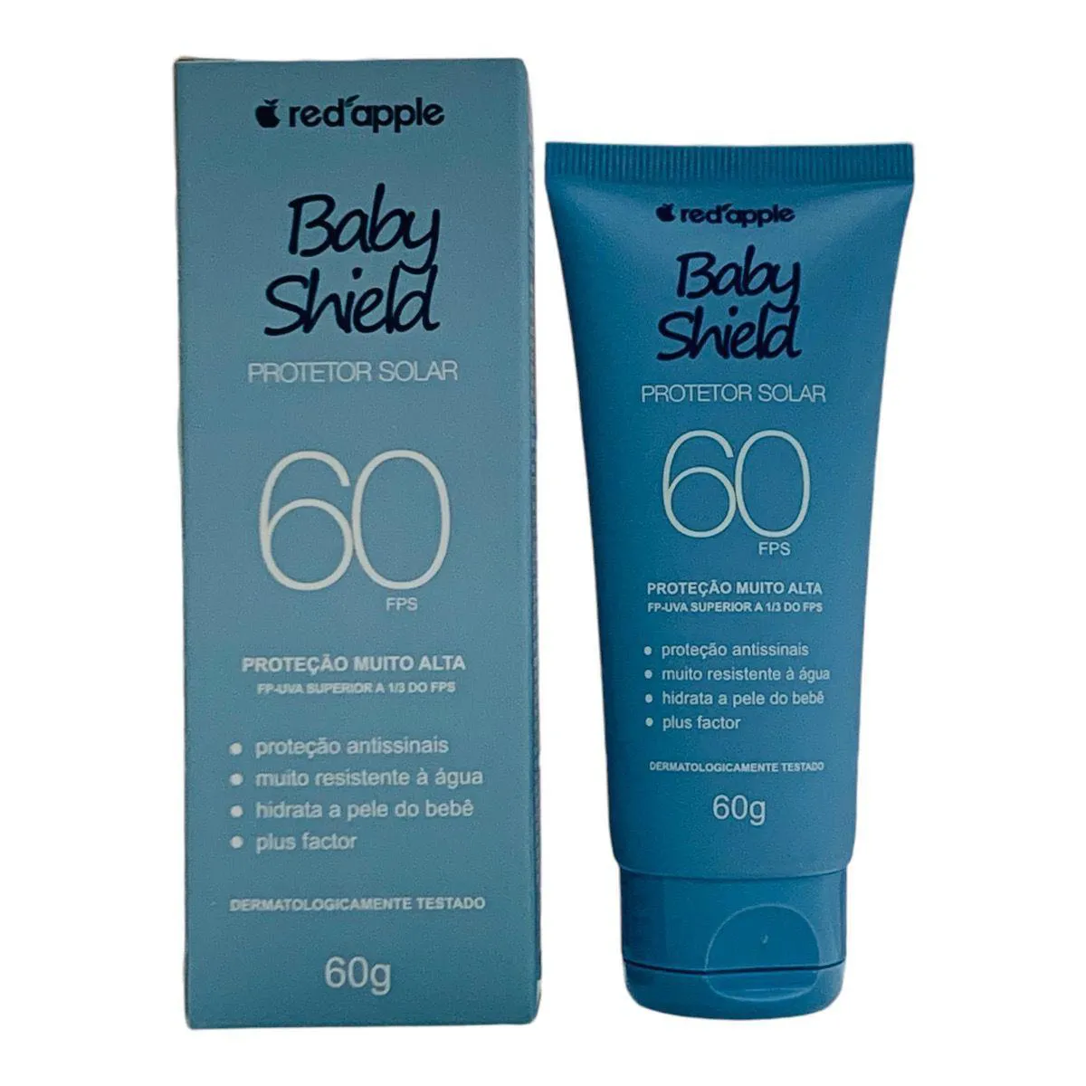 Protetor Solar Red Apple Baby Shield Fps60 Proteção Total 60g
