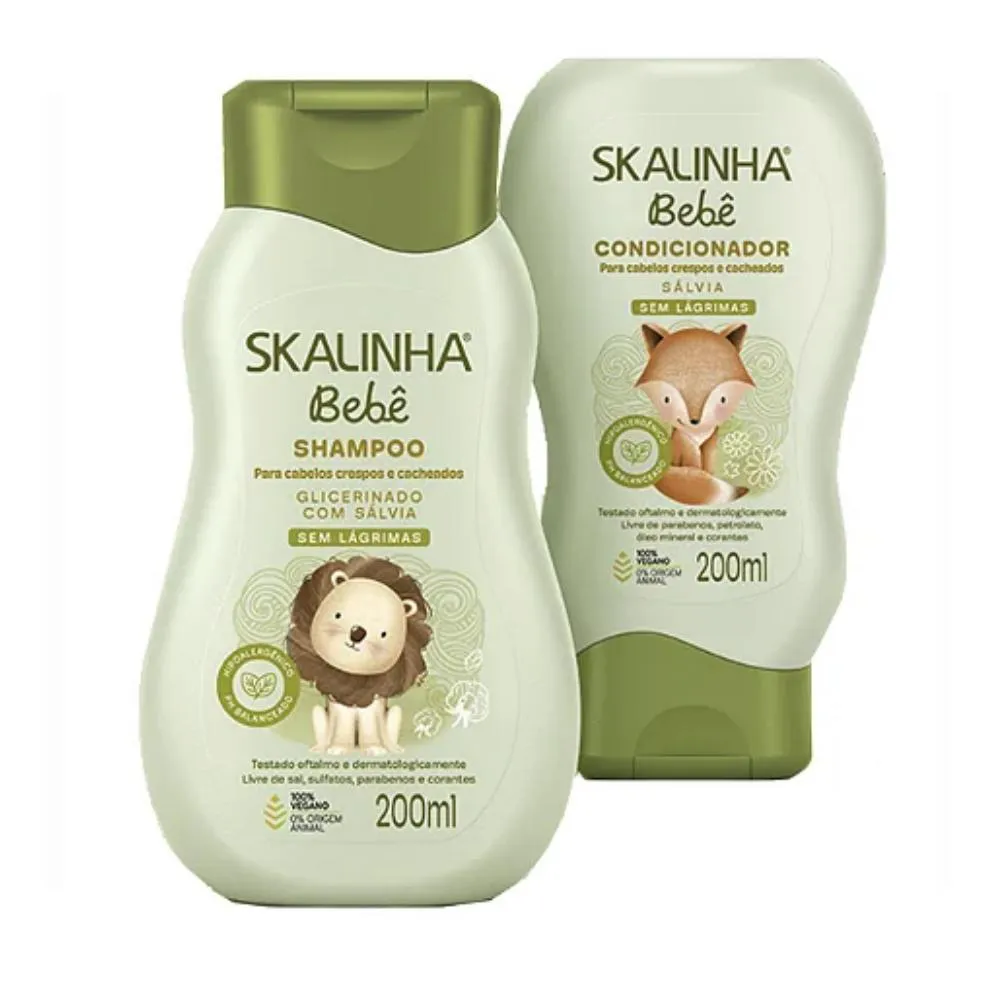 Kit Shampoo+condicionador 200ml Salvia Skalinha Bebe