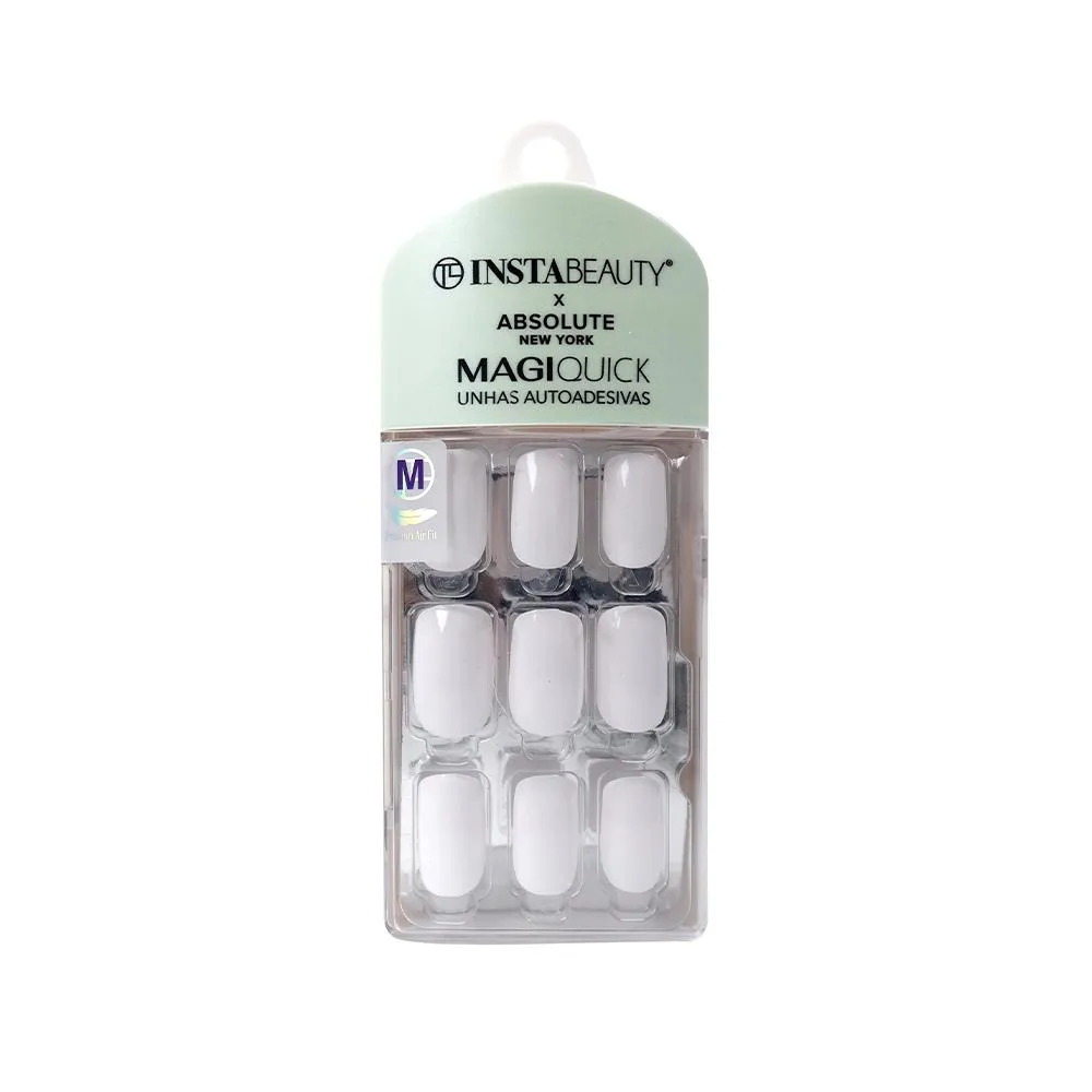 Unhas Autoadesivas Média Snow White - Absolute New York X Instabeauty
