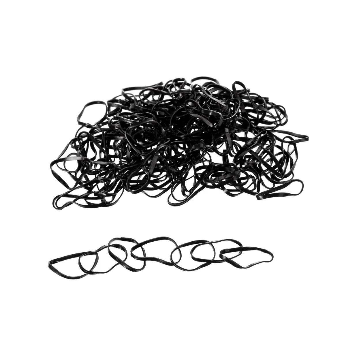 Elástico de Silicone para Cabelo Tamanho P 200 Unidades - Proart Preto
