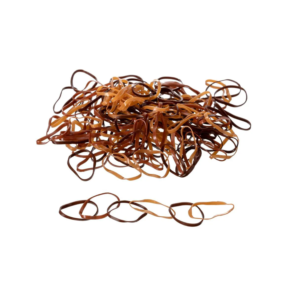 Elástico de Silicone para Cabelo Tamanho P 200 Unidades - Proart Marrom