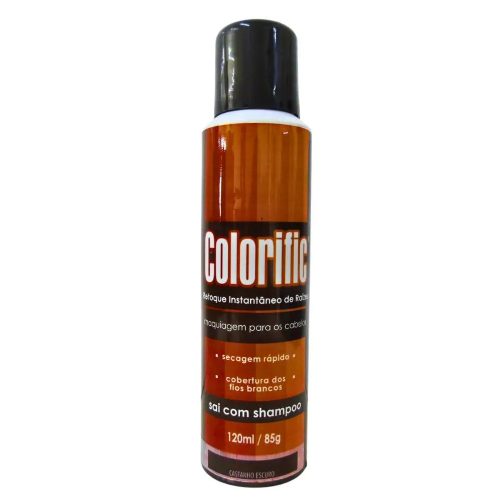 Maquiagem para Cabelo Colorific Castanho Escuro 120ml