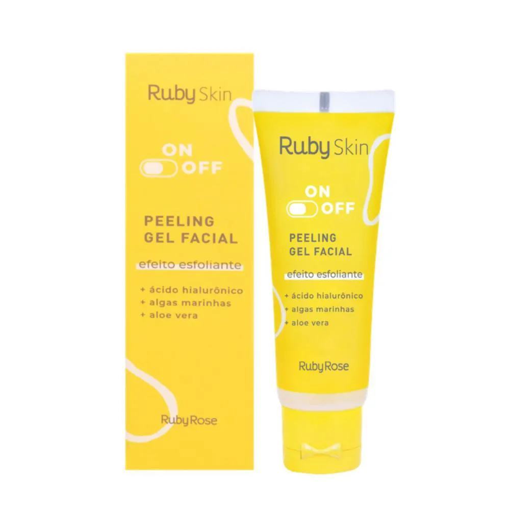 Peeling Gel Facial Ruby Skin On Off Efeito Esfoliante 50g