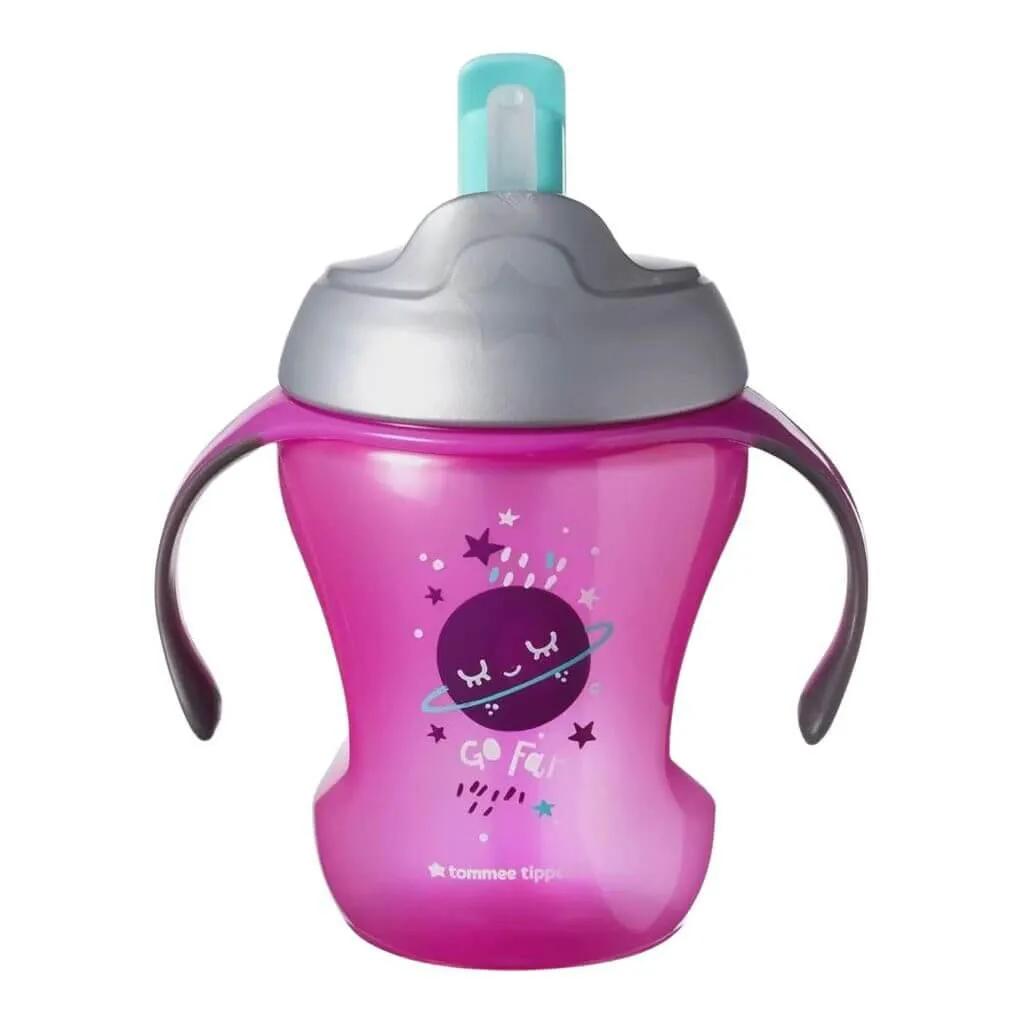 Copo de Treinamento com Canudo Trainer Straw - Tommee Tippee - Razzle Dazzle Rose/mulberry