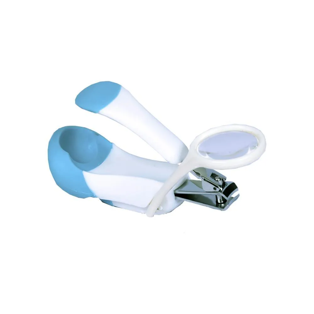 Cortador de Unhas com Lupa Azul - Clingo