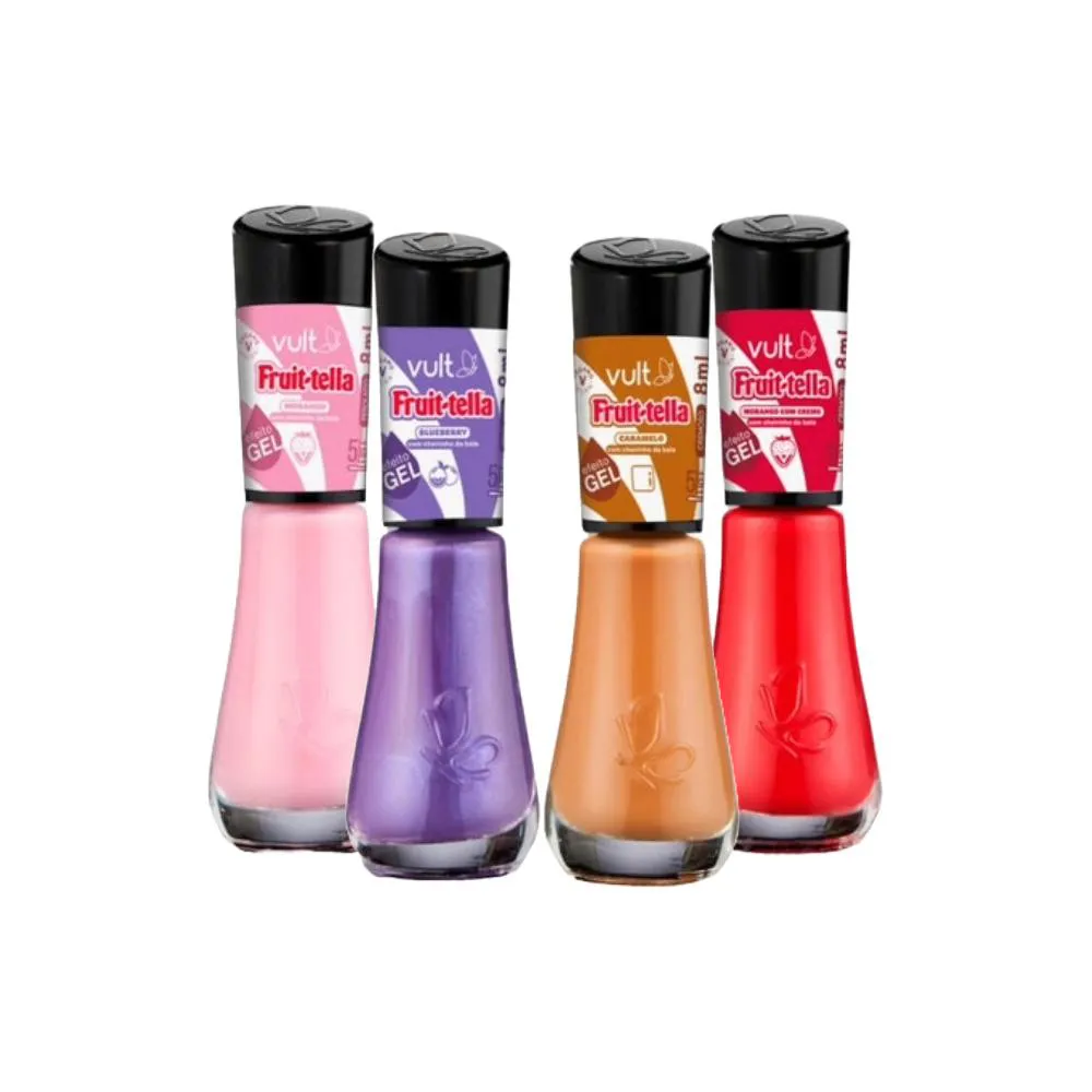 Kit Esmalte Vult Fruit-tella (4 Cores)