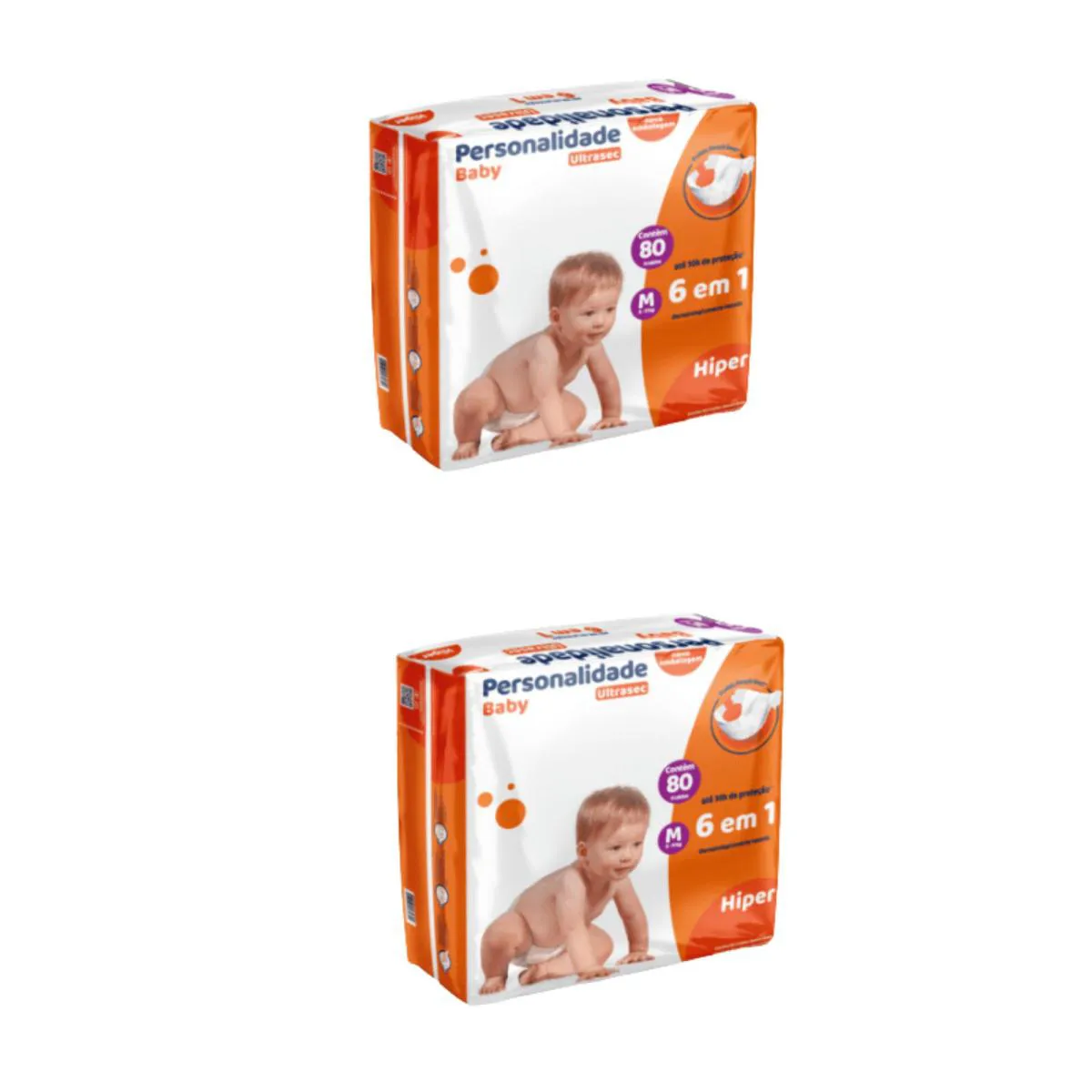 Kit C2 Fralda Infantil Hiper M Ultrasec - Personalidade