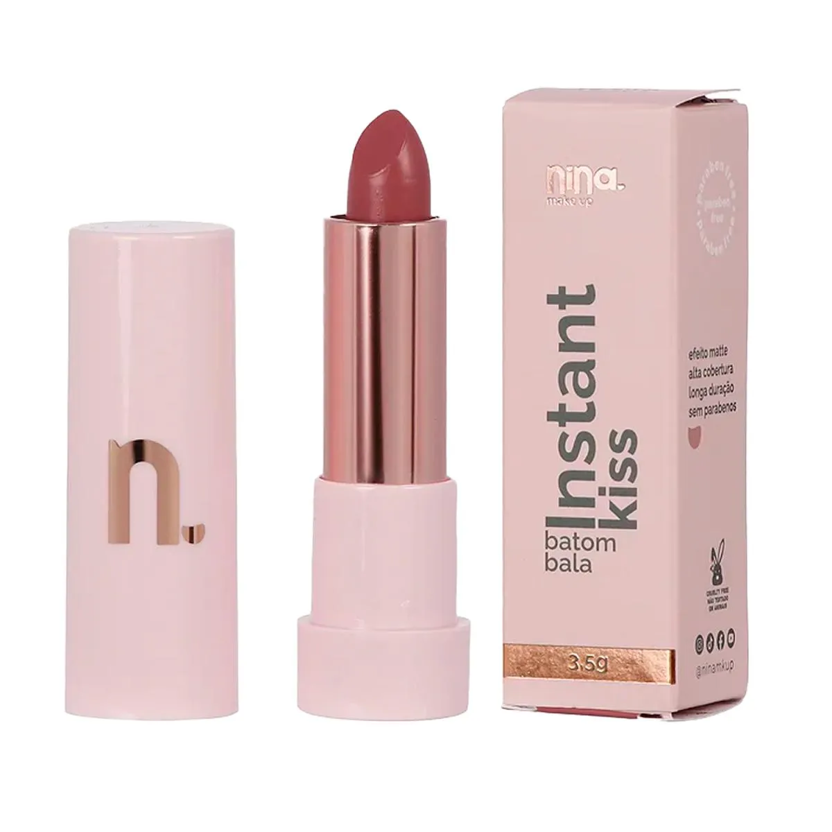 Nina Make Up Instant Kiss Batom Bala Maria Antonieta